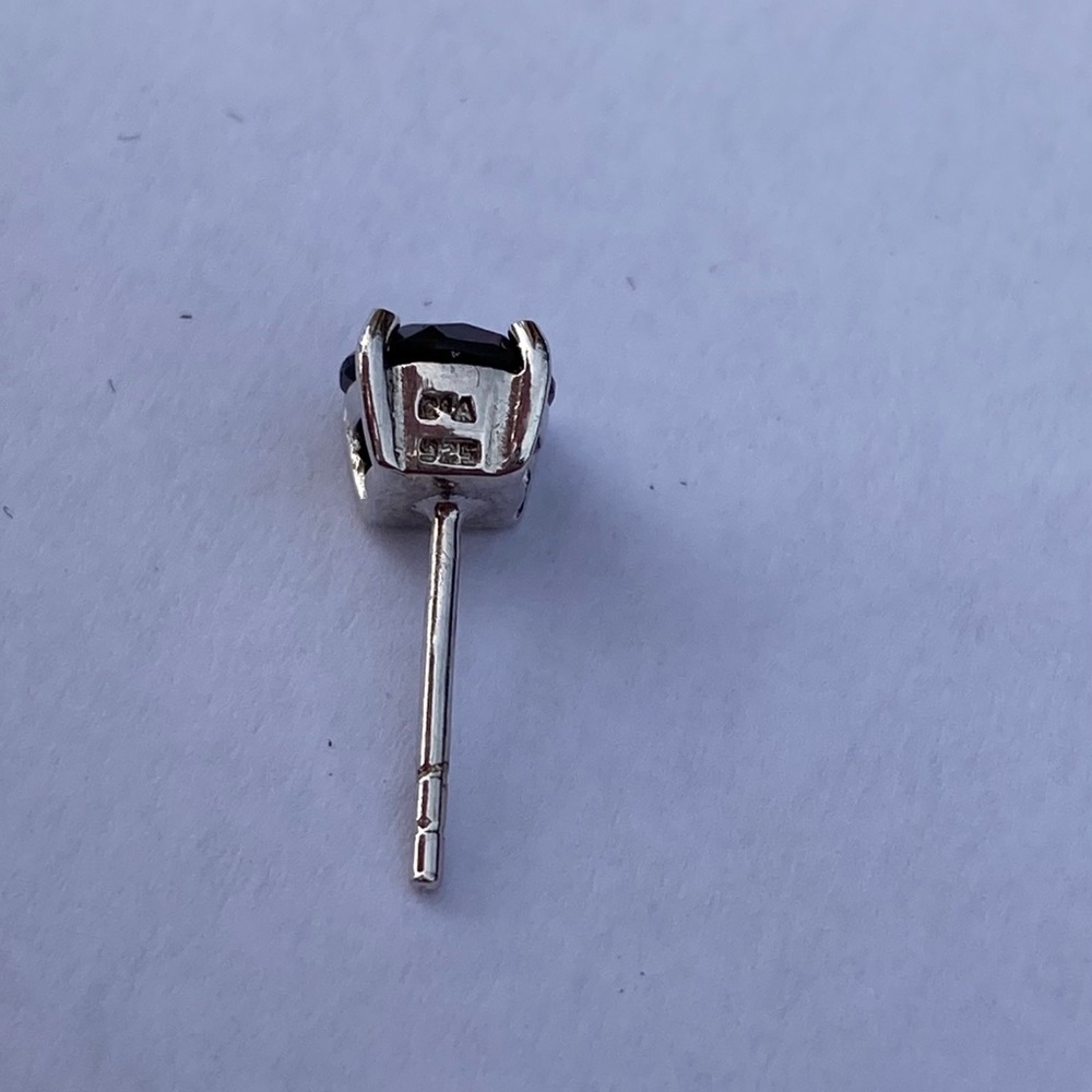 Sterling Silver Ruby Earrings - image 3